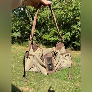 Vintage Y2K Gap 1969 shoulder bag purse slouchy style with turn lock RARE